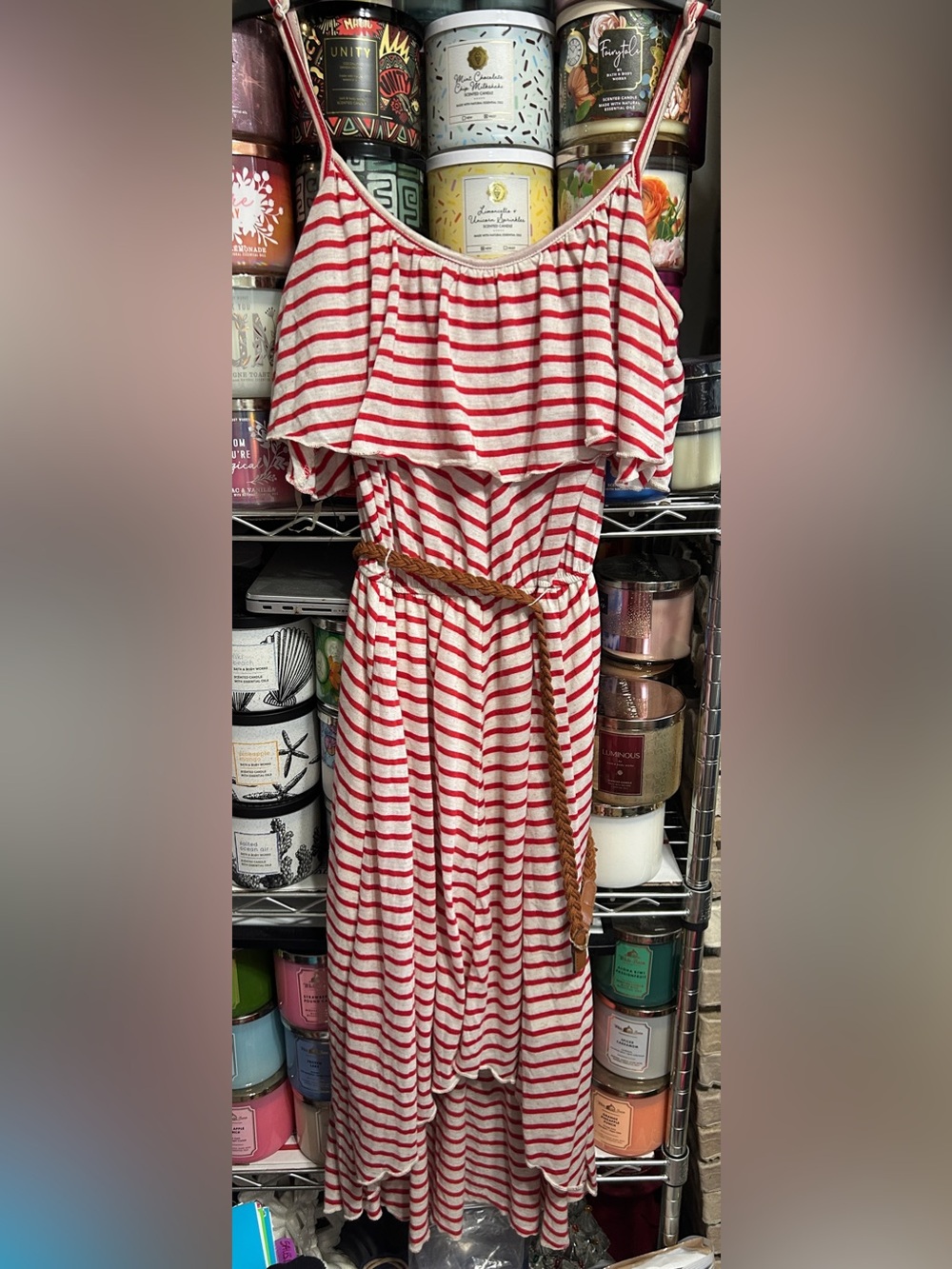 No Boundaries Hi-Lo Belted Dress